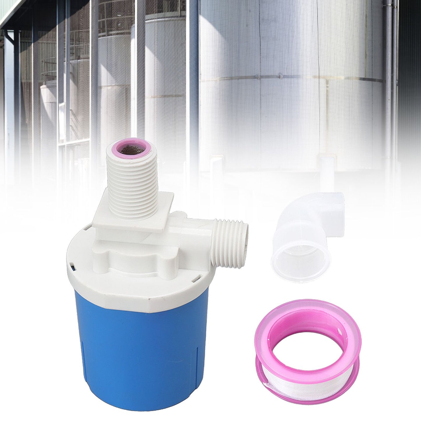 Automatic Float Valve Plastic Compact Leakage Proof Inner Water Level Control Valve for Water Tank G1/2 Built V1294-YM3111220255912-0421