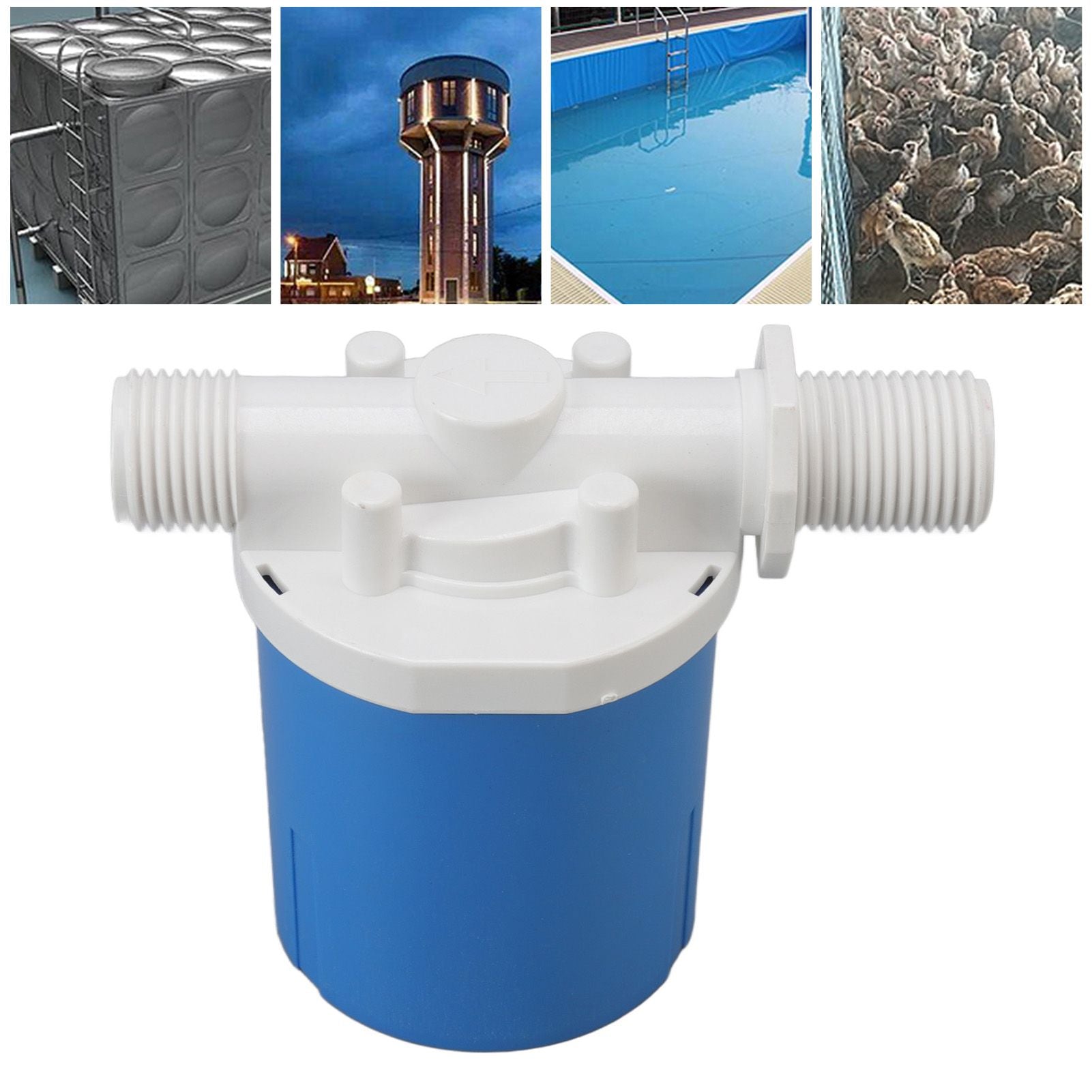 Automatic Float Valve Plastic Compact Leakage Proof Inner Water Level Control Valve for Water Tank G3/4 Built V1294-YM3111220255913-0421