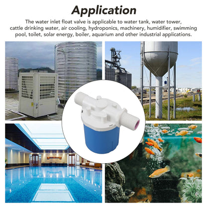 Automatic Float Valve Plastic Compact Leakage Proof Inner Water Level Control Valve for Water Tank G3/4 Built V1294-YM3111220255913-0421