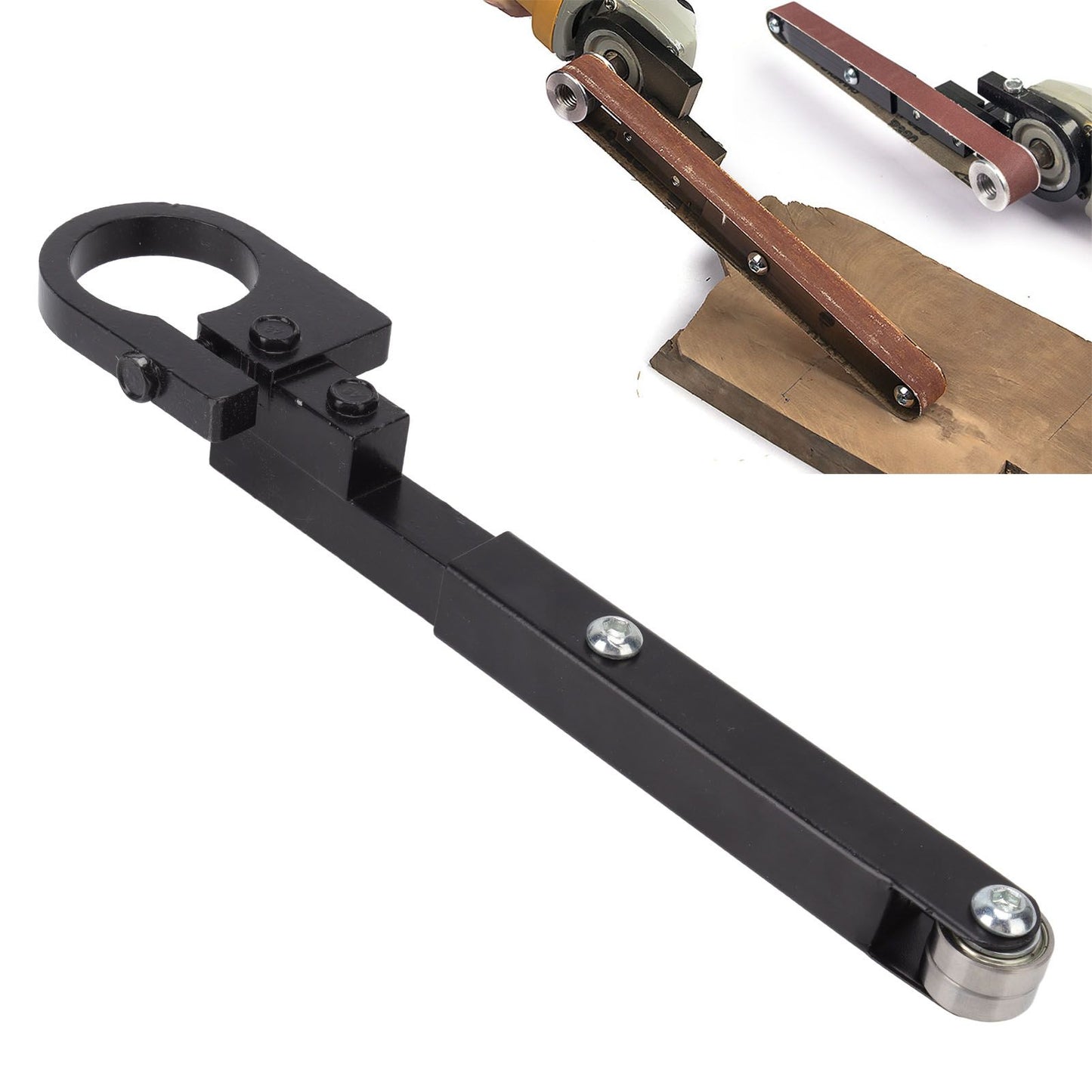 Belt Sander Attachment Sturdy Steel Low Noise Impact High Stability Sand Belt Machine Pipe for Knife Gaps Hole V1294-YM3111220257011-0421