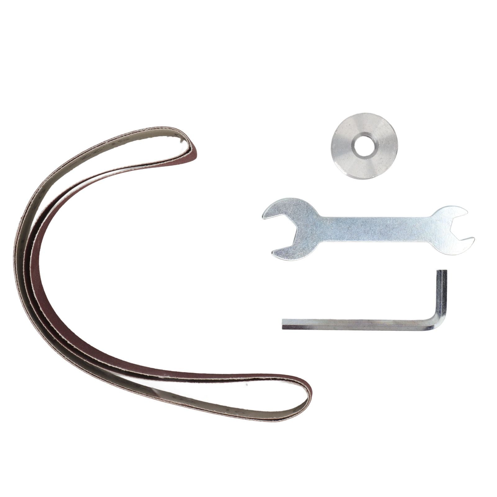 Belt Sander Attachment Sturdy Steel Low Noise Impact High Stability Sand Belt Machine Pipe for Knife Gaps Hole V1294-YM3111220257011-0421