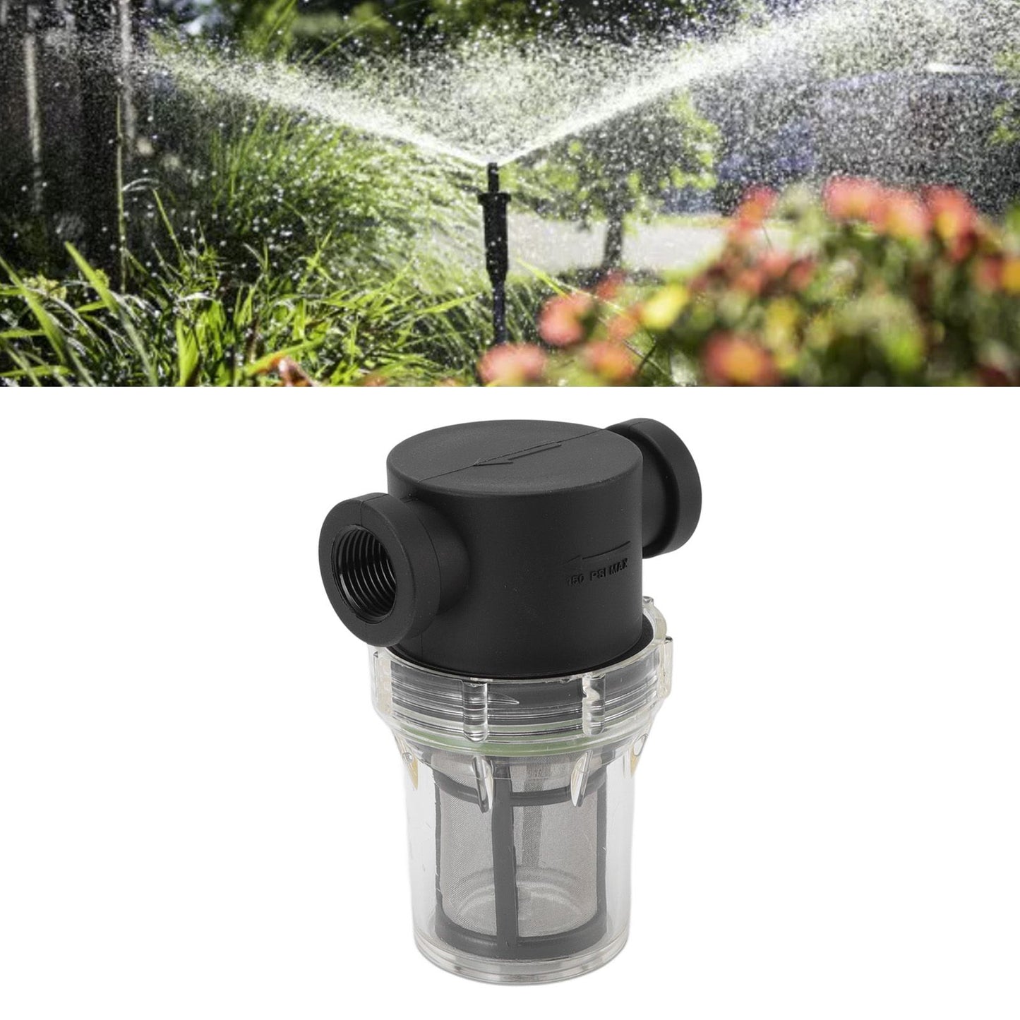 Hose Filter Plastic Sediment Impurity Garden Watering Prefilter For High Pressure Washer G1/2 100 Meshes V1294-YM3111220257911-0421