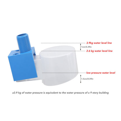 Water Level Control Valve ABS External Thread G1/2 Automatic Water Float Control for Water Tank Top Water V1294-YM3111220258011-0421