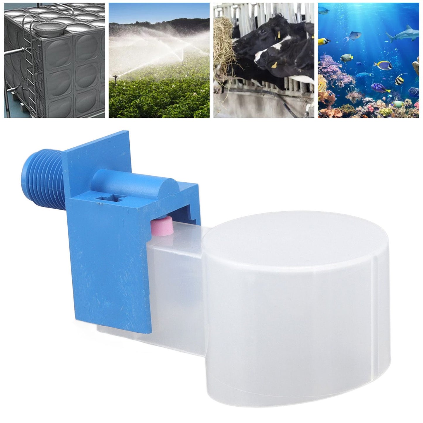 Water Level Control Valve ABS External Thread G1/2 Automatic Water Float Control for Water Tank Side Water V1294-YM3111220258012-0421