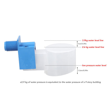 Water Level Control Valve ABS External Thread G1/2 Automatic Water Float Control for Water Tank Side Water V1294-YM3111220258012-0421