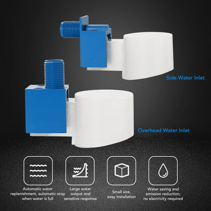 Water Level Control Valve ABS External Thread G1/2 Automatic Water Float Control for Water Tank Side Water V1294-YM3111220258012-0421