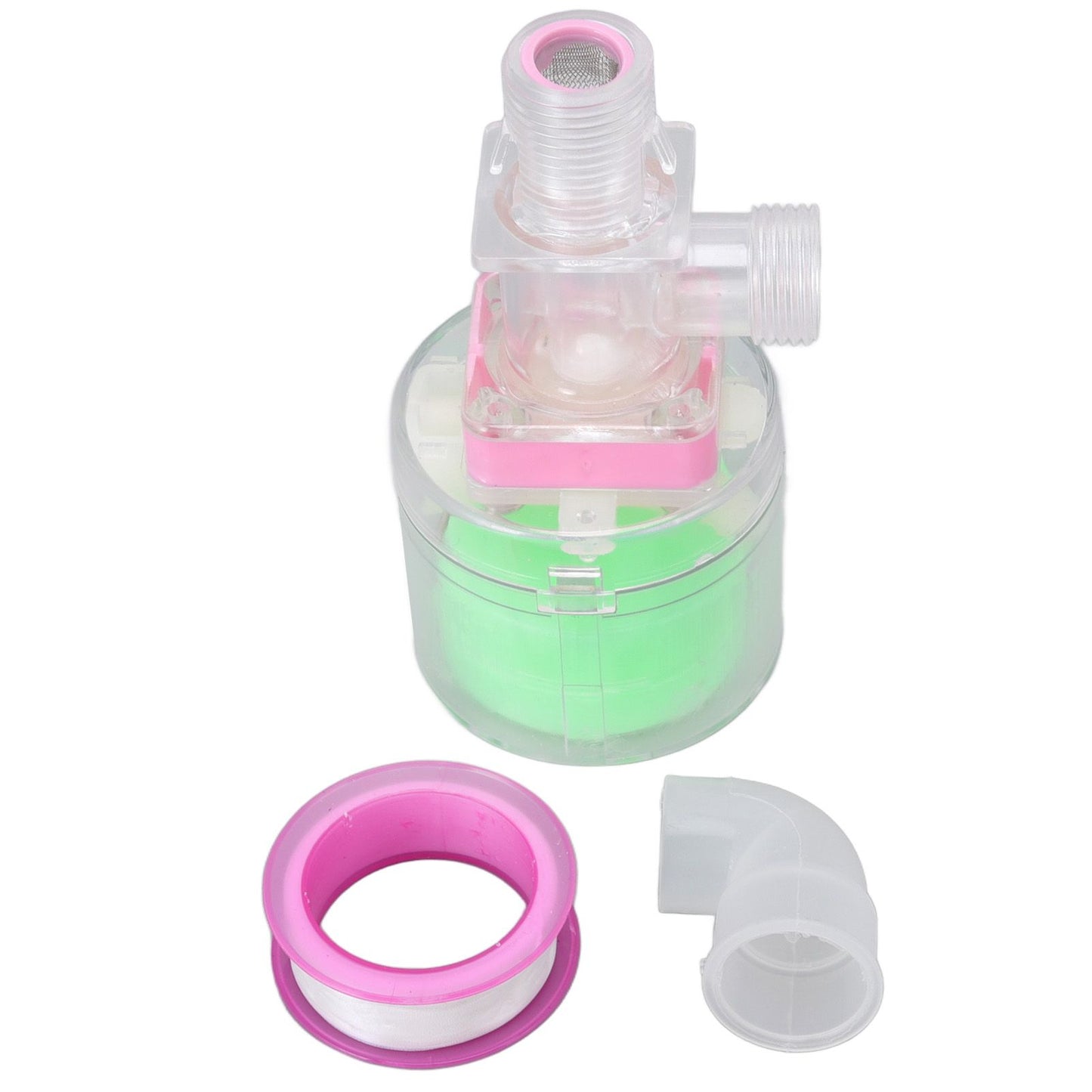 Water Lever Control Valve Transparent Full Automatic Plastic Tower Tank Floating Ball Valve G1/2 Top Water V1294-YM3111220258113-0421