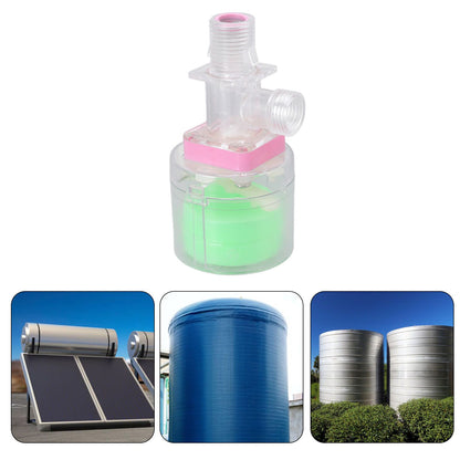Water Lever Control Valve Transparent Full Automatic Plastic Tower Tank Floating Ball Valve G1/2 Top Water V1294-YM3111220258113-0421