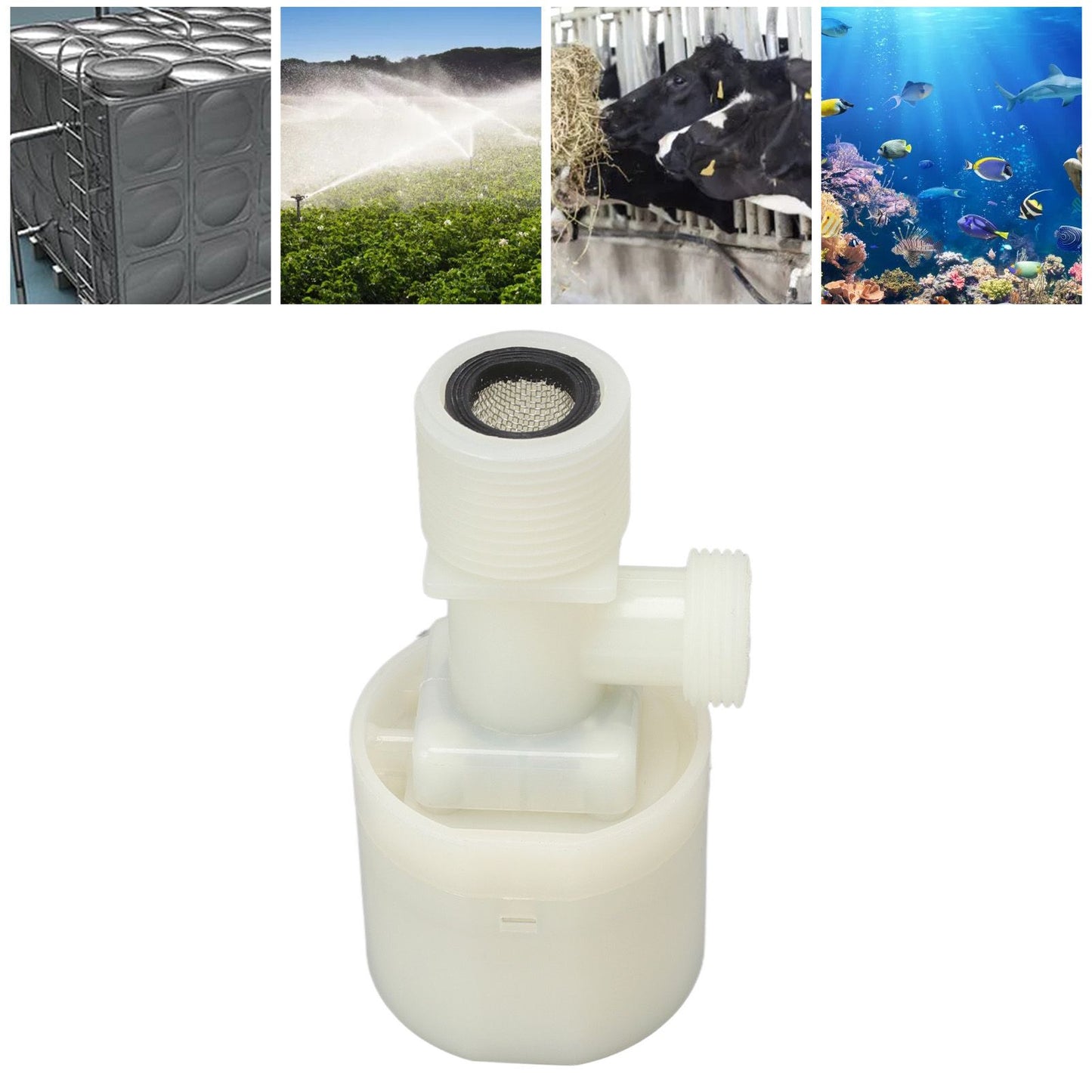 Water Level Control Valve Automatic Floating Ball Controller Plastic Water Tower Tank Switch Interior Male V1294-YM3111220258211-0421
