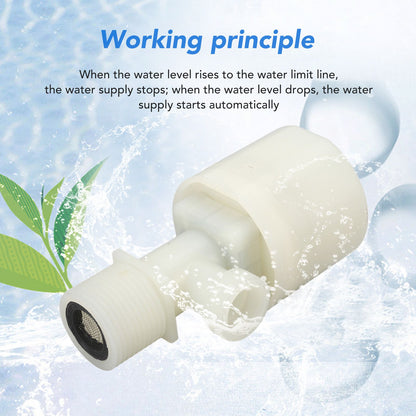 Water Level Control Valve Automatic Floating Ball Controller Plastic Water Tower Tank Switch Interior Male V1294-YM3111220258211-0421