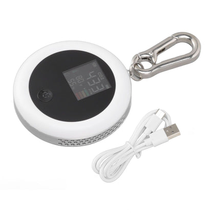 Infrared Mini CO2 Detector 3 in 1 Portable LCD Temperature Humidity Air Analyzer for Home Indoor Travel White V1294-YM3111220259811-0421