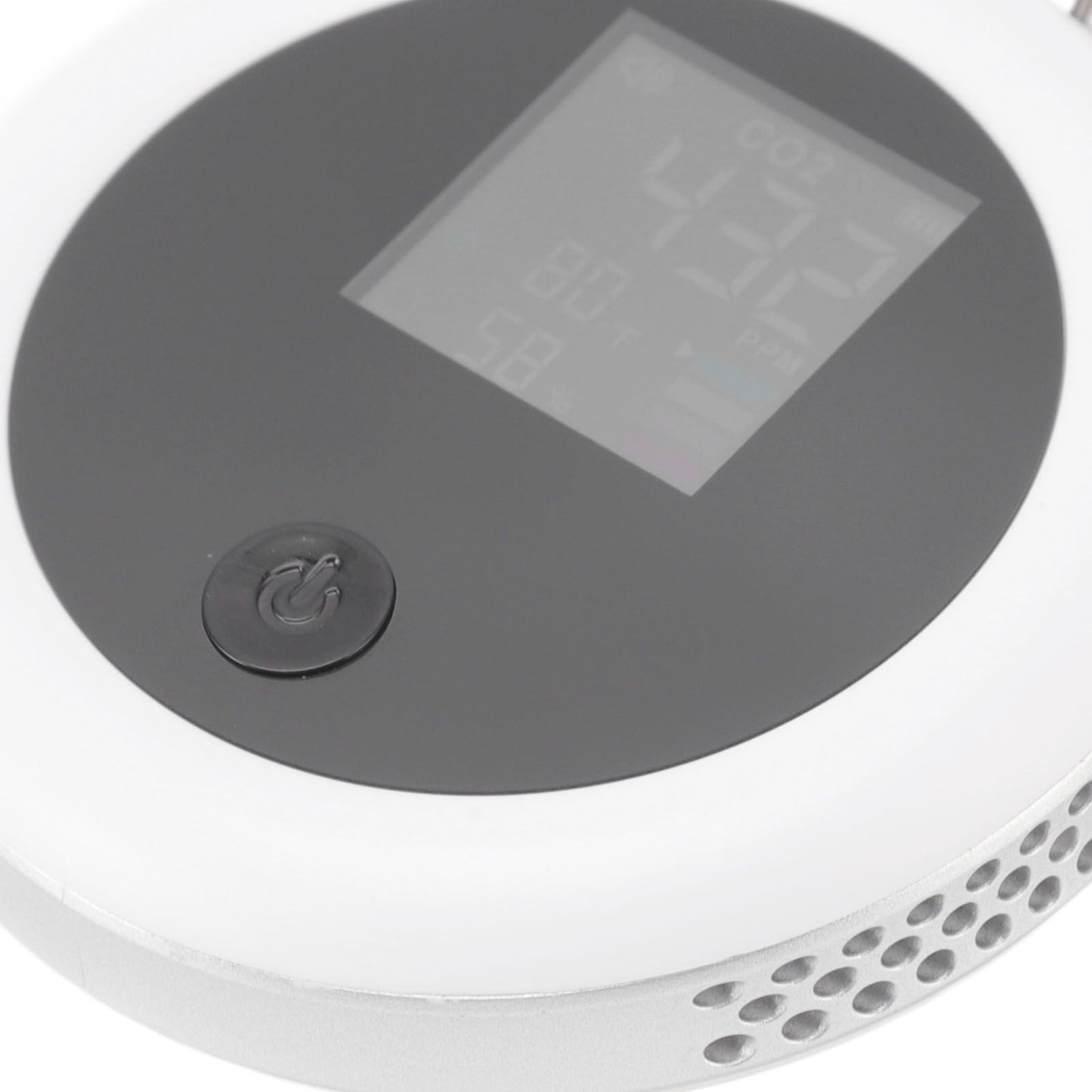 Infrared Mini CO2 Detector 3 in 1 Portable LCD Temperature Humidity Air Analyzer for Home Indoor Travel White V1294-YM3111220259811-0421