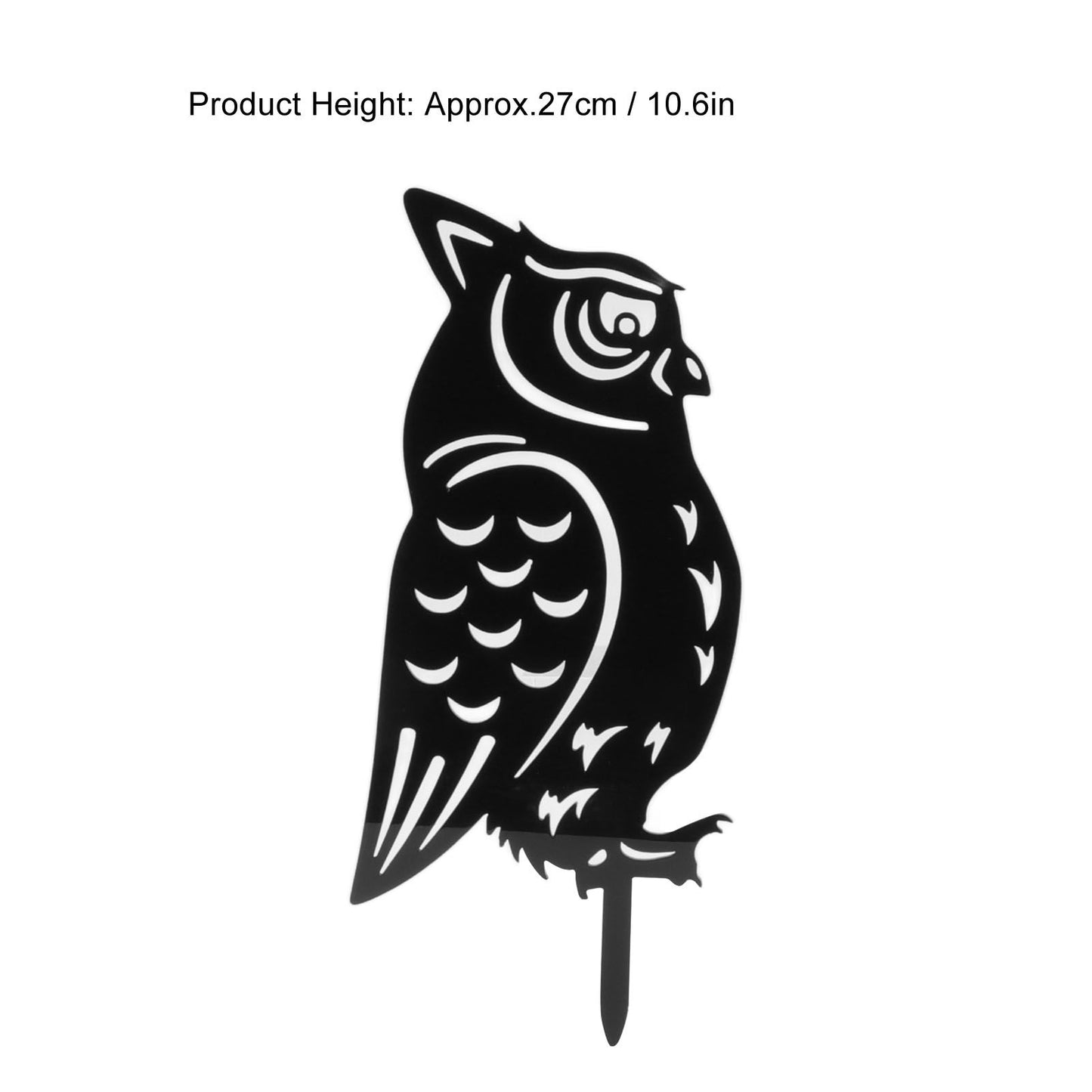 Garden Owl Decorative Insert Card Outdoor Courtyard Lawn Owl Silhouette Acrylic Stakes V1294-YM3111220260511-0421