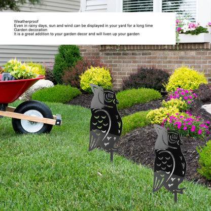 Garden Owl Decorative Insert Card Outdoor Courtyard Lawn Owl Silhouette Acrylic Stakes V1294-YM3111220260511-0421