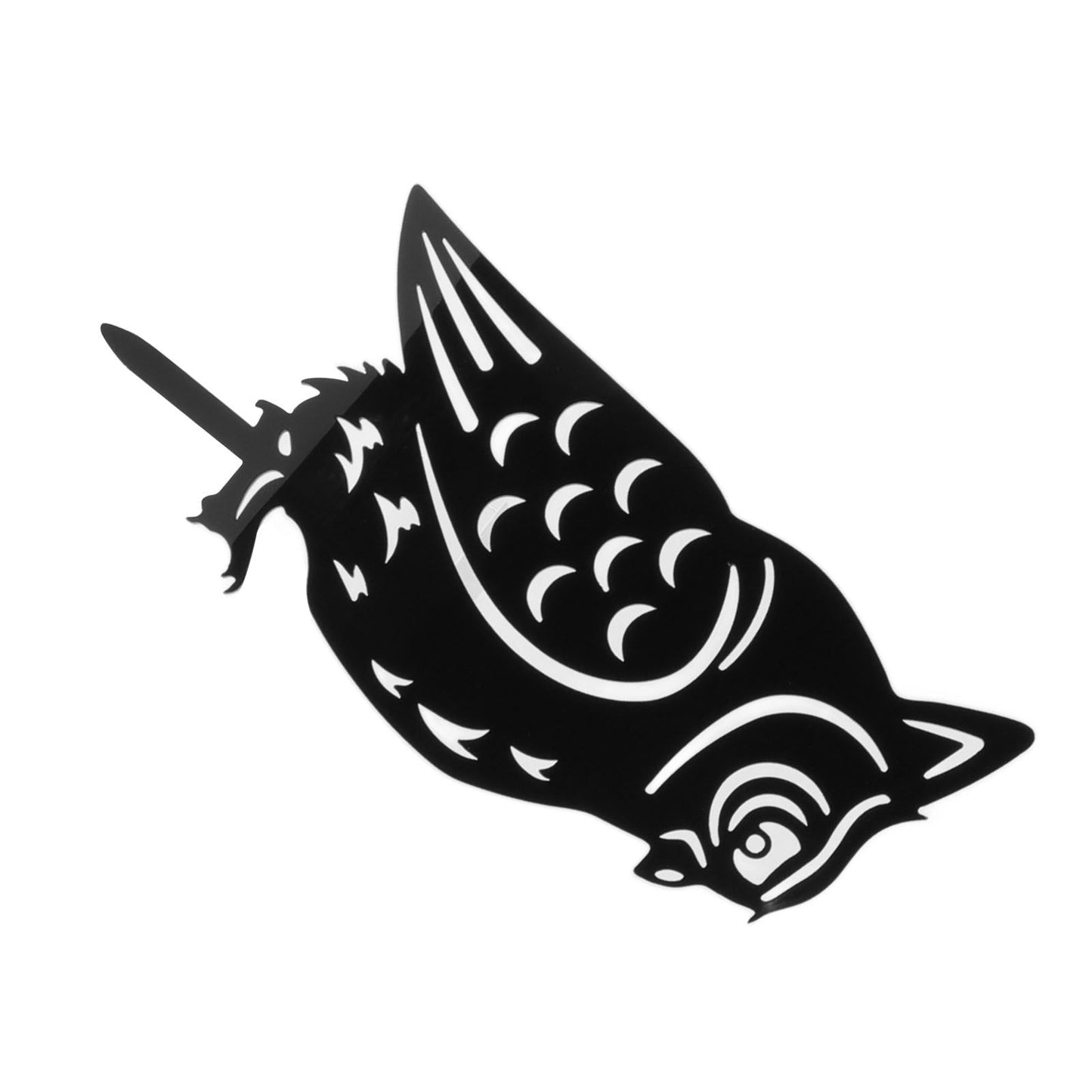 Garden Owl Decorative Insert Card Outdoor Courtyard Lawn Owl Silhouette Acrylic Stakes V1294-YM3111220260511-0421