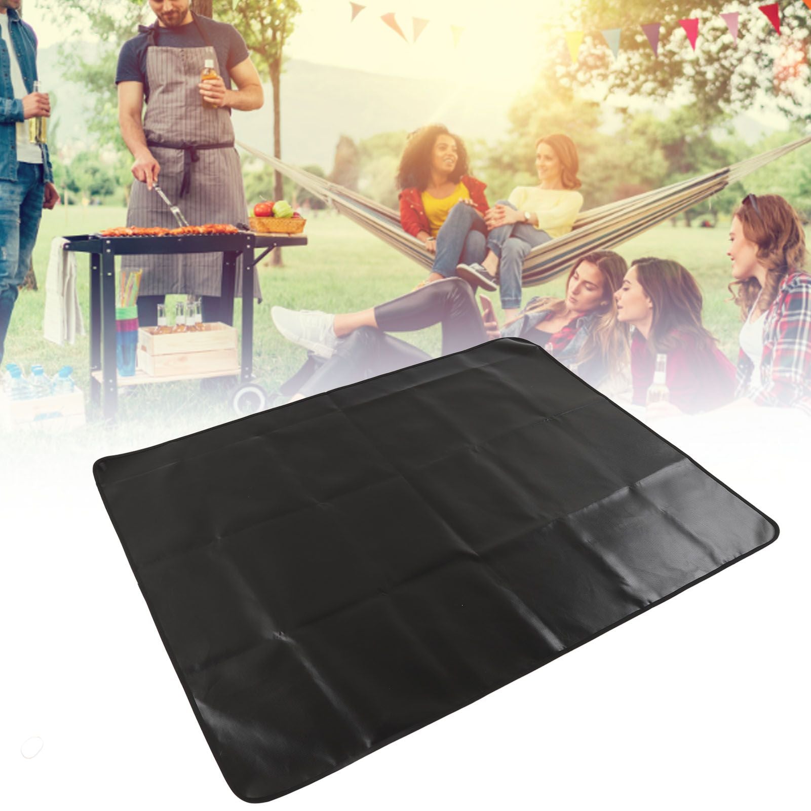 Grill Mats Double Sided Silicone Fireproof Reusable Foldable BBQ Pads for Outdoor Camping Garden Yard Picnic V1294-YM3111220261211-0421