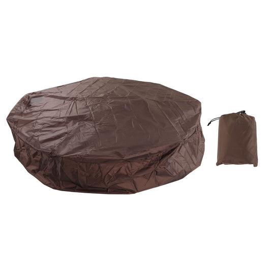 Outdoor Furniture Dust Covers Round Bathtub Cover 190 Silver Polyester Taffeta Hot Tub Waterproof Cover V1294-YM3111220264114-0421