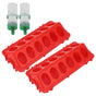 2Set Flip Top Chick Birds Water Feeder PP Chicken Trough Automatic Feeder with Splatter Proof Cover Poultry V1294-YM3111220265212-0421