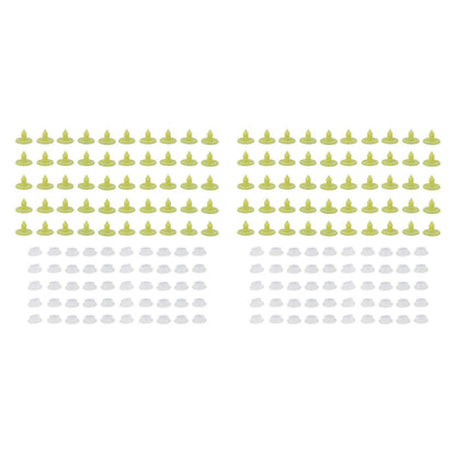 100PCS Livestock Ear Tag Bright Yellow PP Fadeless Reusable Universal Animal Ear Tag for Rabbit V1294-YM3111220265511-0421
