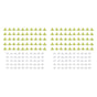 100PCS Livestock Ear Tag Bright Yellow PP Fadeless Reusable Universal Animal Ear Tag for Rabbit V1294-YM3111220265511-0421