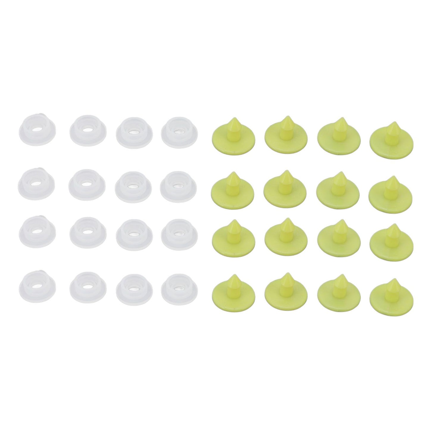 100PCS Livestock Ear Tag Bright Yellow PP Fadeless Reusable Universal Animal Ear Tag for Rabbit V1294-YM3111220265511-0421