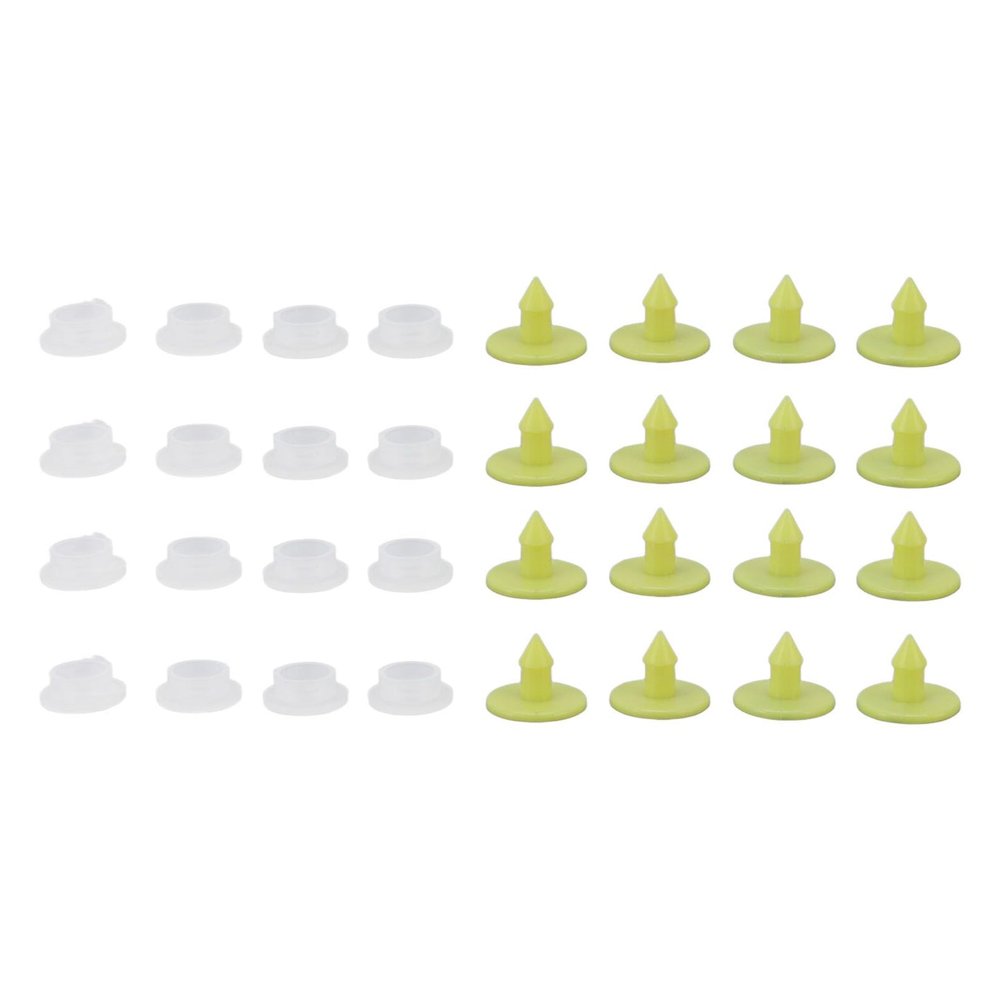 100PCS Livestock Ear Tag Bright Yellow PP Fadeless Reusable Universal Animal Ear Tag for Rabbit V1294-YM3111220265511-0421