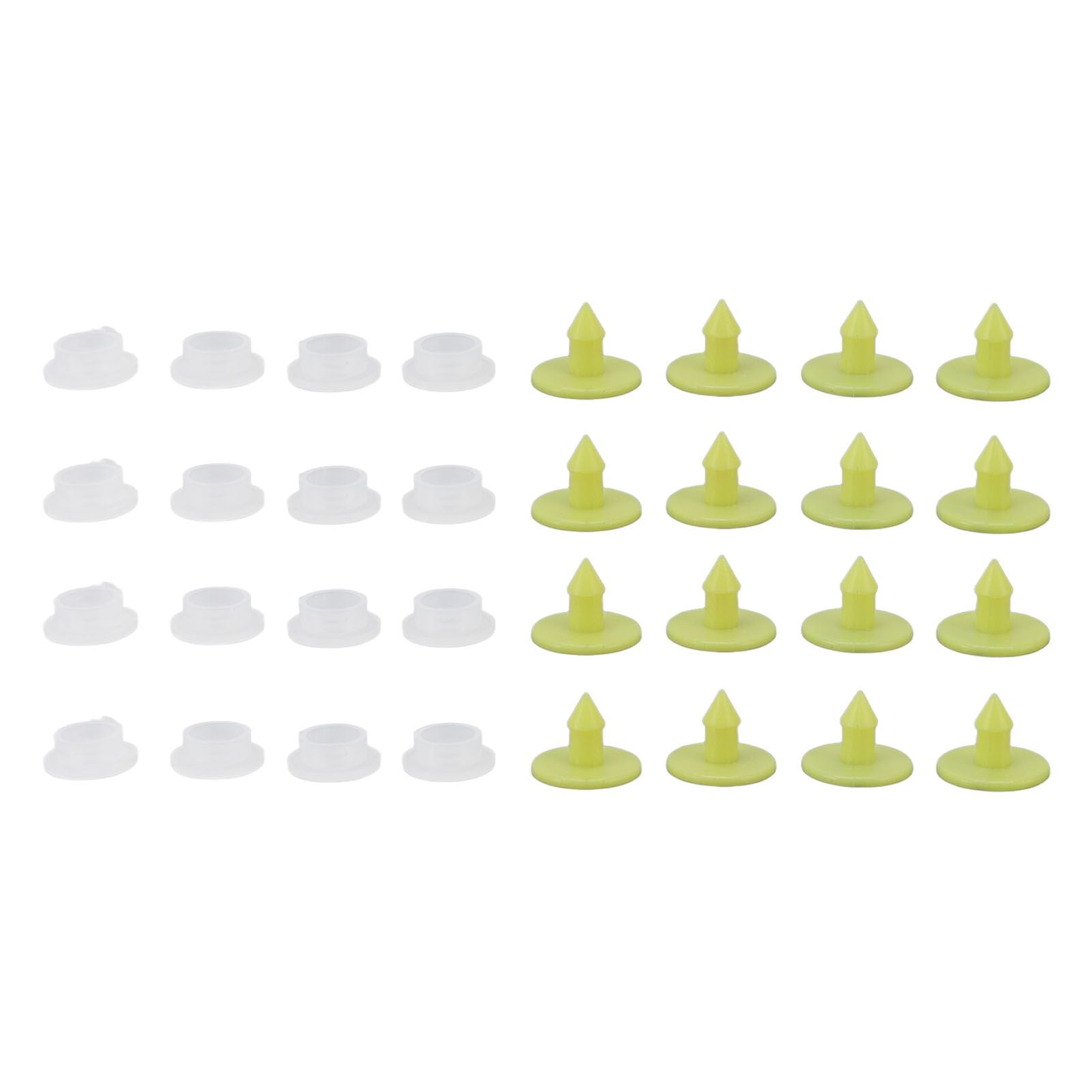 100PCS Livestock Ear Tag Bright Yellow PP Fadeless Reusable Universal Animal Ear Tag for Rabbit V1294-YM3111220265511-0421