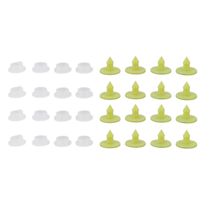 100PCS Livestock Ear Tag Bright Yellow PP Fadeless Reusable Universal Animal Ear Tag for Rabbit V1294-YM3111220265511-0421