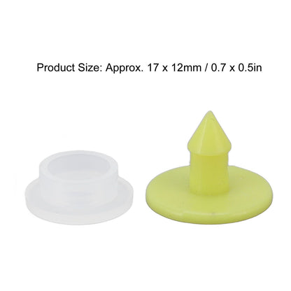 100PCS Livestock Ear Tag Bright Yellow PP Fadeless Reusable Universal Animal Ear Tag for Rabbit V1294-YM3111220265511-0421
