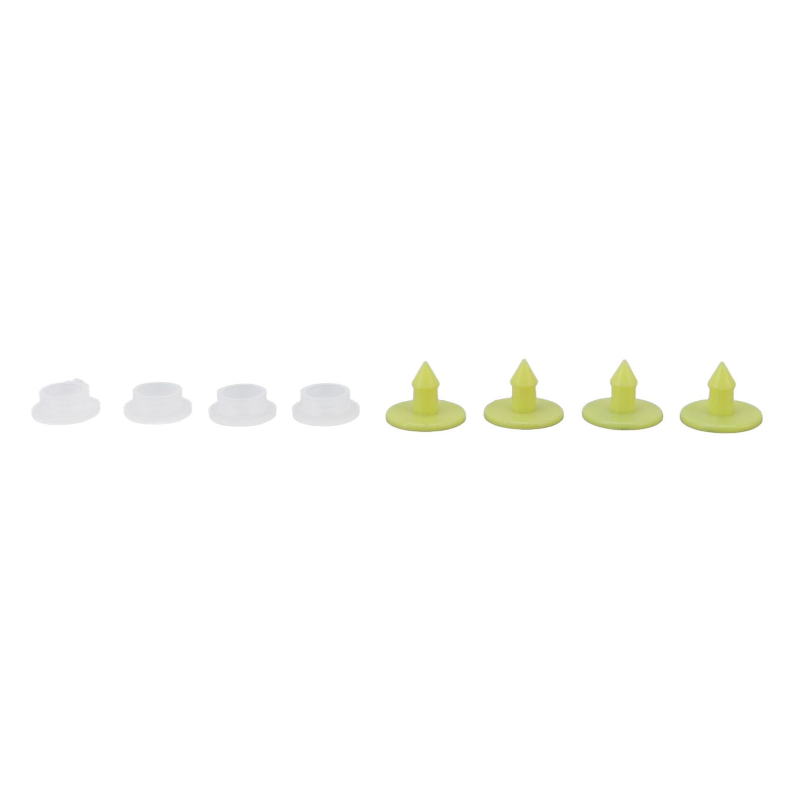 100PCS Livestock Ear Tag Bright Yellow PP Fadeless Reusable Universal Animal Ear Tag for Rabbit V1294-YM3111220265511-0421