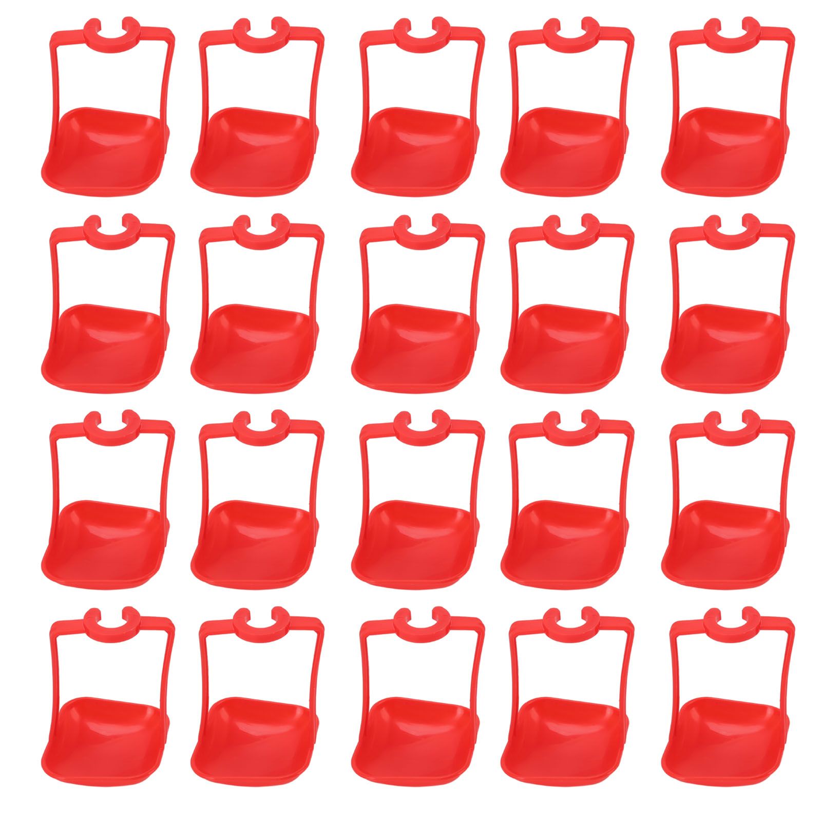 20Pcs Chicken Automatic Waterer Cups Rust Proof Bright Color Chicken Drinking Cups for Farm Red V1294-YM3111220265612-0421