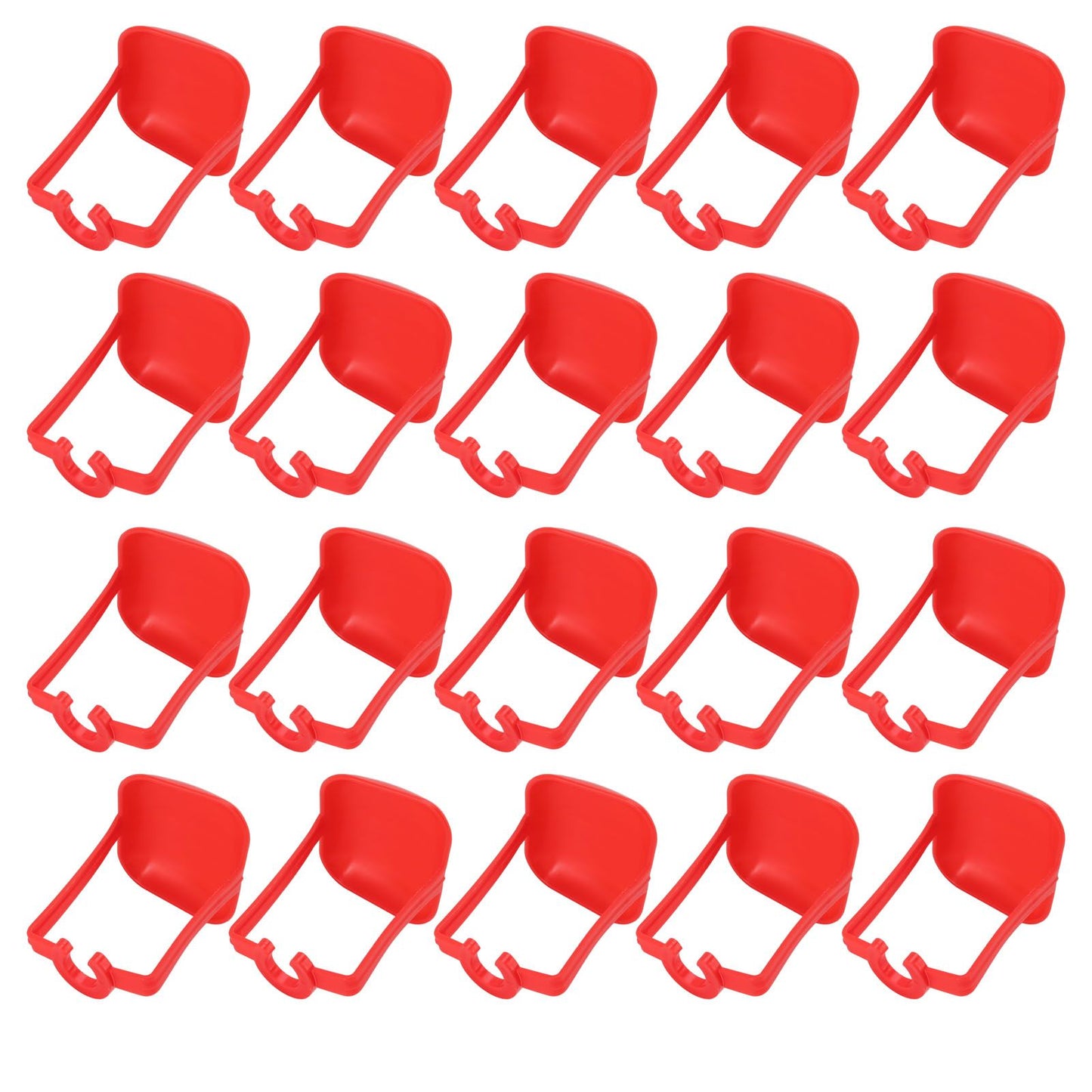 20Pcs Chicken Automatic Waterer Cups Rust Proof Bright Color Chicken Drinking Cups for Farm Red V1294-YM3111220265612-0421