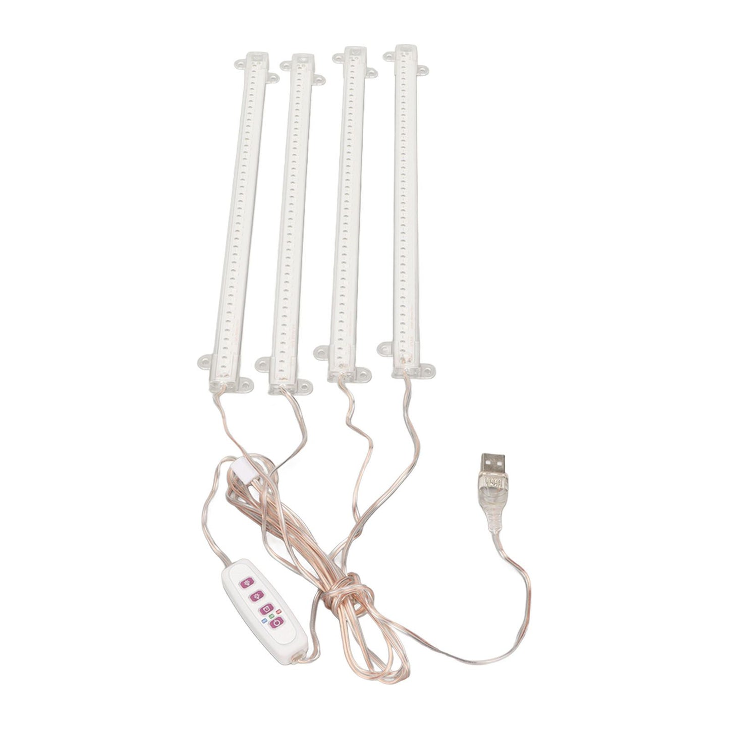Plant Grow Light 4 Heads USB Plug Dimmable Timer Function Full Spectrum LED Grow Light for Indoor Home V1294-YM3111220267012-0421