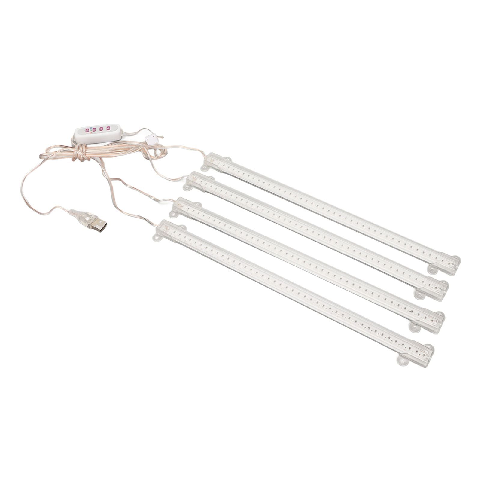 Plant Grow Light 4 Heads USB Plug Dimmable Timer Function Full Spectrum LED Grow Light for Indoor Home V1294-YM3111220267012-0421