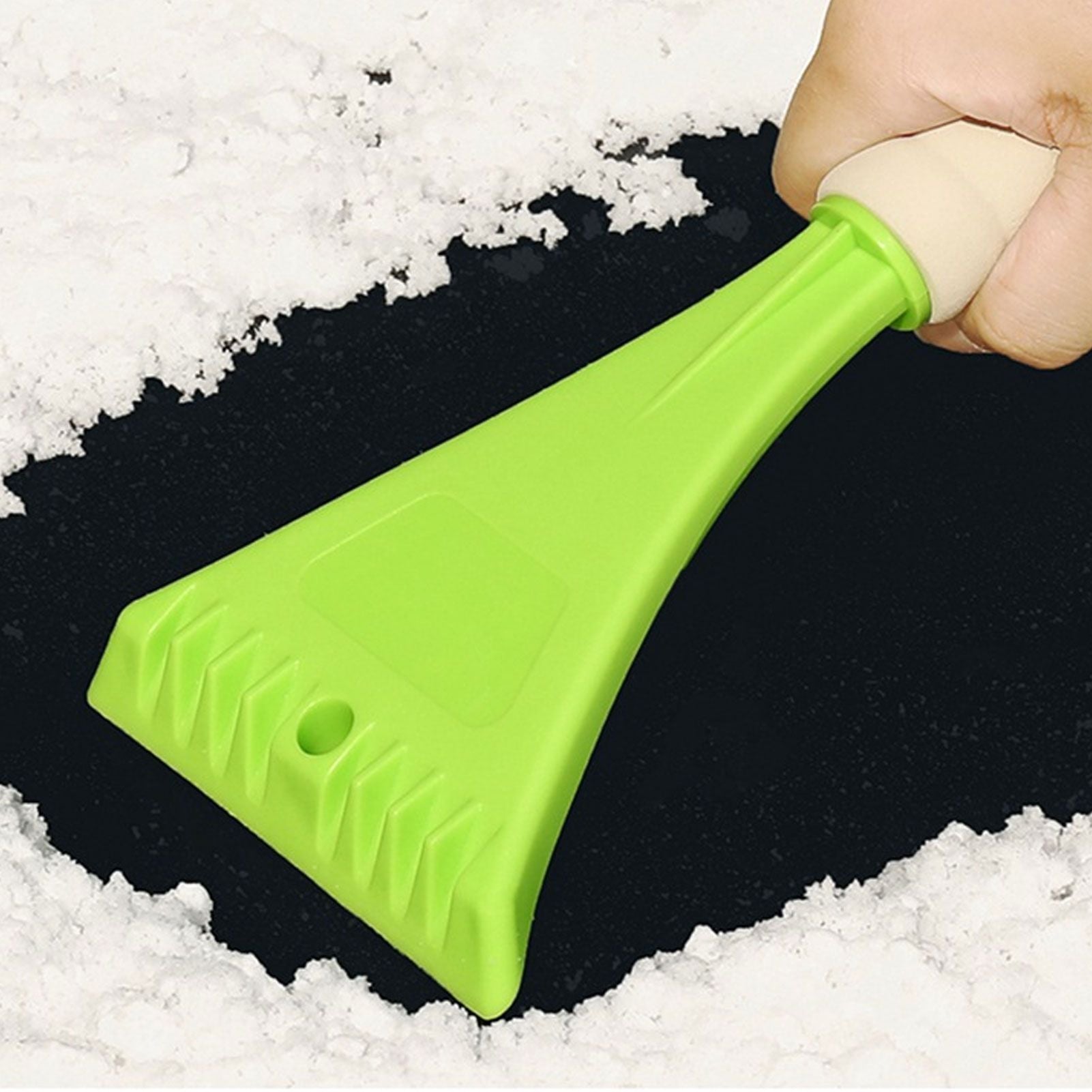 Car Windshield Scraper PP With EVA Foam Handle Car Window Snow Remover for Winter Green V1294-YM3111220267211-0421