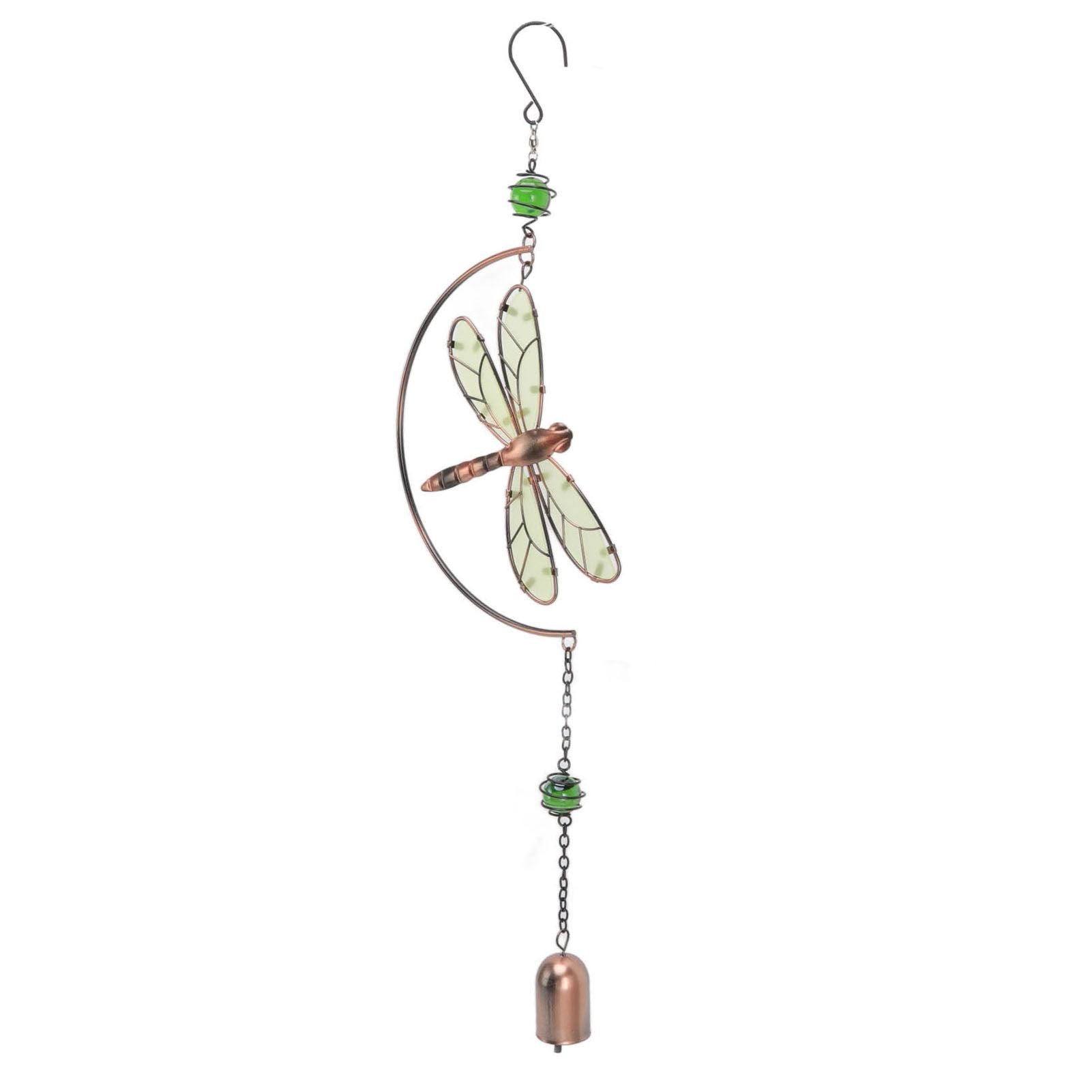 Dragonfly Wind Chimes Waterproof Beautiful Melody Iron Hanging Ornaments for Home Decoration V1294-YM3111220267711-0421