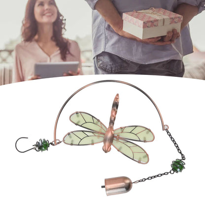 Dragonfly Wind Chimes Waterproof Beautiful Melody Iron Hanging Ornaments for Home Decoration V1294-YM3111220267711-0421