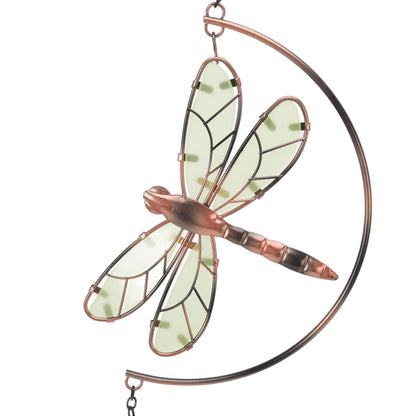 Dragonfly Wind Chimes Waterproof Beautiful Melody Iron Hanging Ornaments for Home Decoration V1294-YM3111220267711-0421