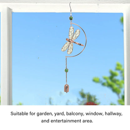 Dragonfly Wind Chimes Waterproof Beautiful Melody Iron Hanging Ornaments for Home Decoration V1294-YM3111220267711-0421