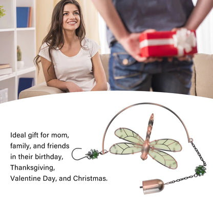 Dragonfly Wind Chimes Waterproof Beautiful Melody Iron Hanging Ornaments for Home Decoration V1294-YM3111220267711-0421