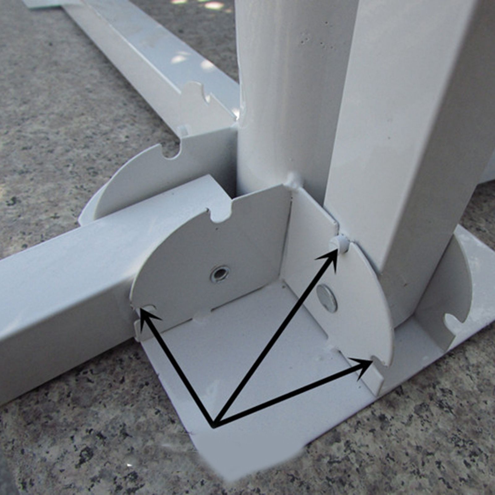 Portable Foldable Beach Umbrella Stand Outdoor Patio Sunshade Umbrella Base Holder White V1294-YM3111220267811-0421