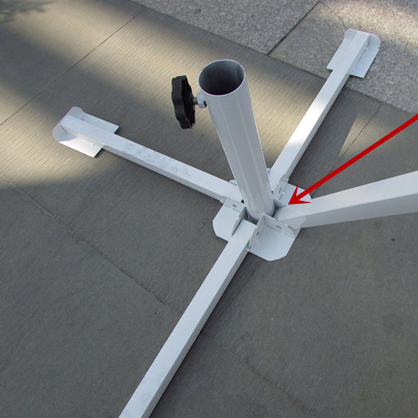 Portable Foldable Beach Umbrella Stand Outdoor Patio Sunshade Umbrella Base Holder White V1294-YM3111220267811-0421