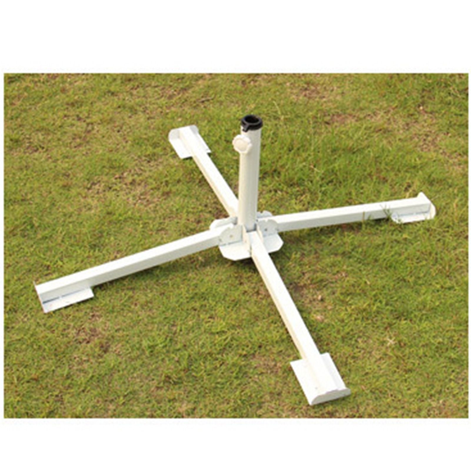 Portable Foldable Beach Umbrella Stand Outdoor Patio Sunshade Umbrella Base Holder White V1294-YM3111220267811-0421