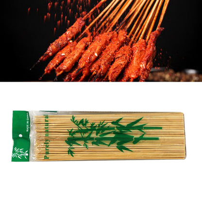 Disposable Barbecue Skewers Bamboo for Barbecue BBQ Appetiser Fruit Kabob Chocolate Fountain Grilling 3mm 15cm V1294-YM3111220268411-0421