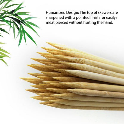 Disposable Barbecue Skewers Bamboo for Barbecue BBQ Appetiser Fruit Kabob Chocolate Fountain Grilling 3mm 15cm V1294-YM3111220268411-0421