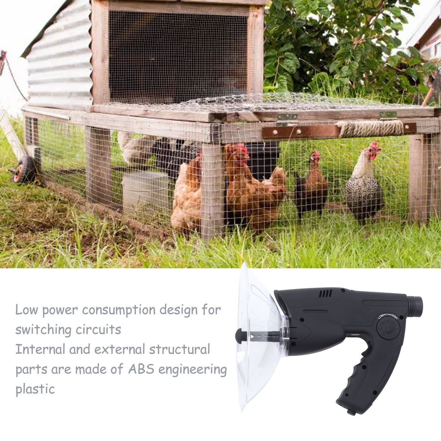 Bird Watching Instrument Low Energy Consumption ABS Engineering Plastic Black Long Distance Birdwatching V1294-YM3111220269811-0421