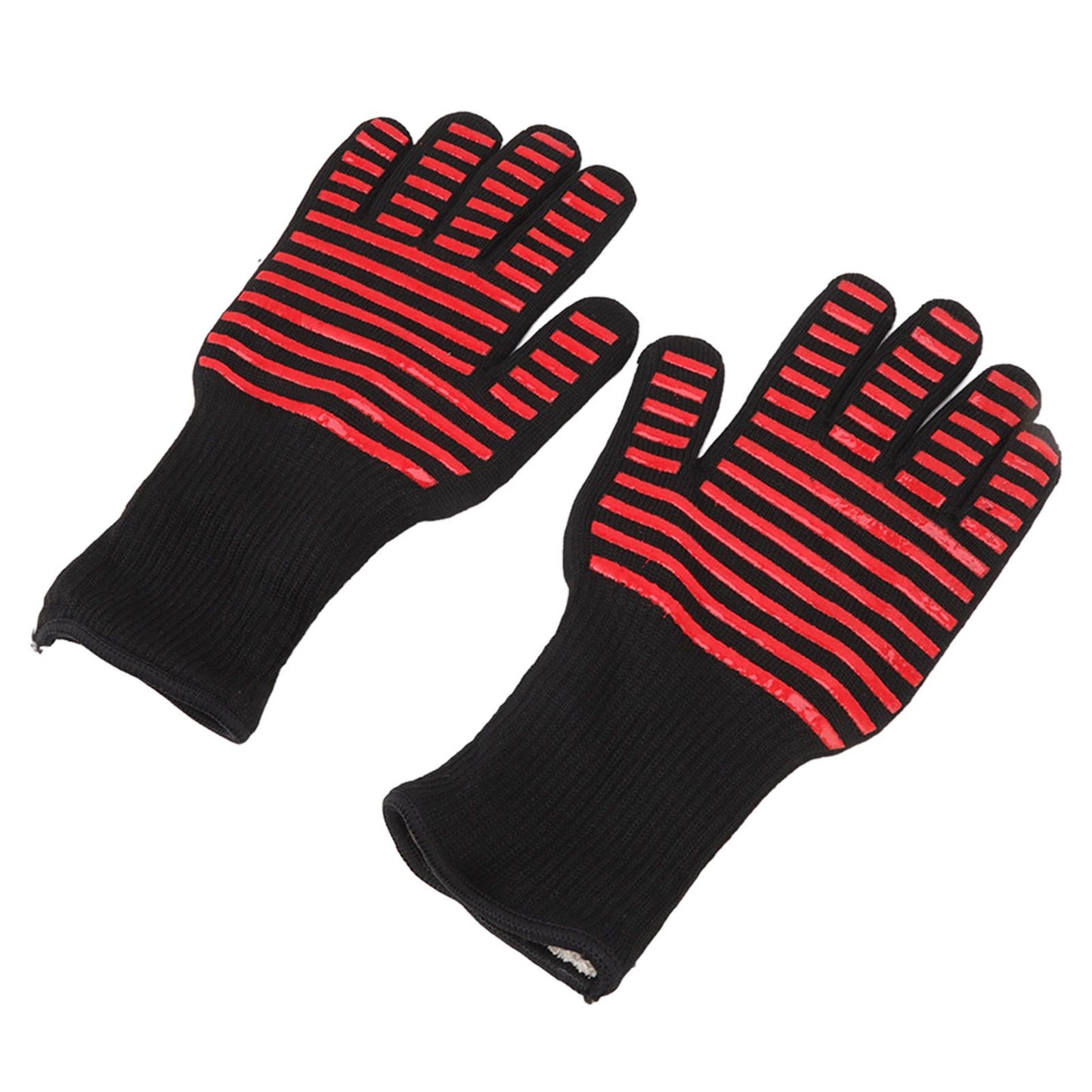 2PCS BBQ Fire Gloves Flame Retardant High Temperature Resistant Microwave Oven Gloves for Industrial V1294-YM3111220273311-0421