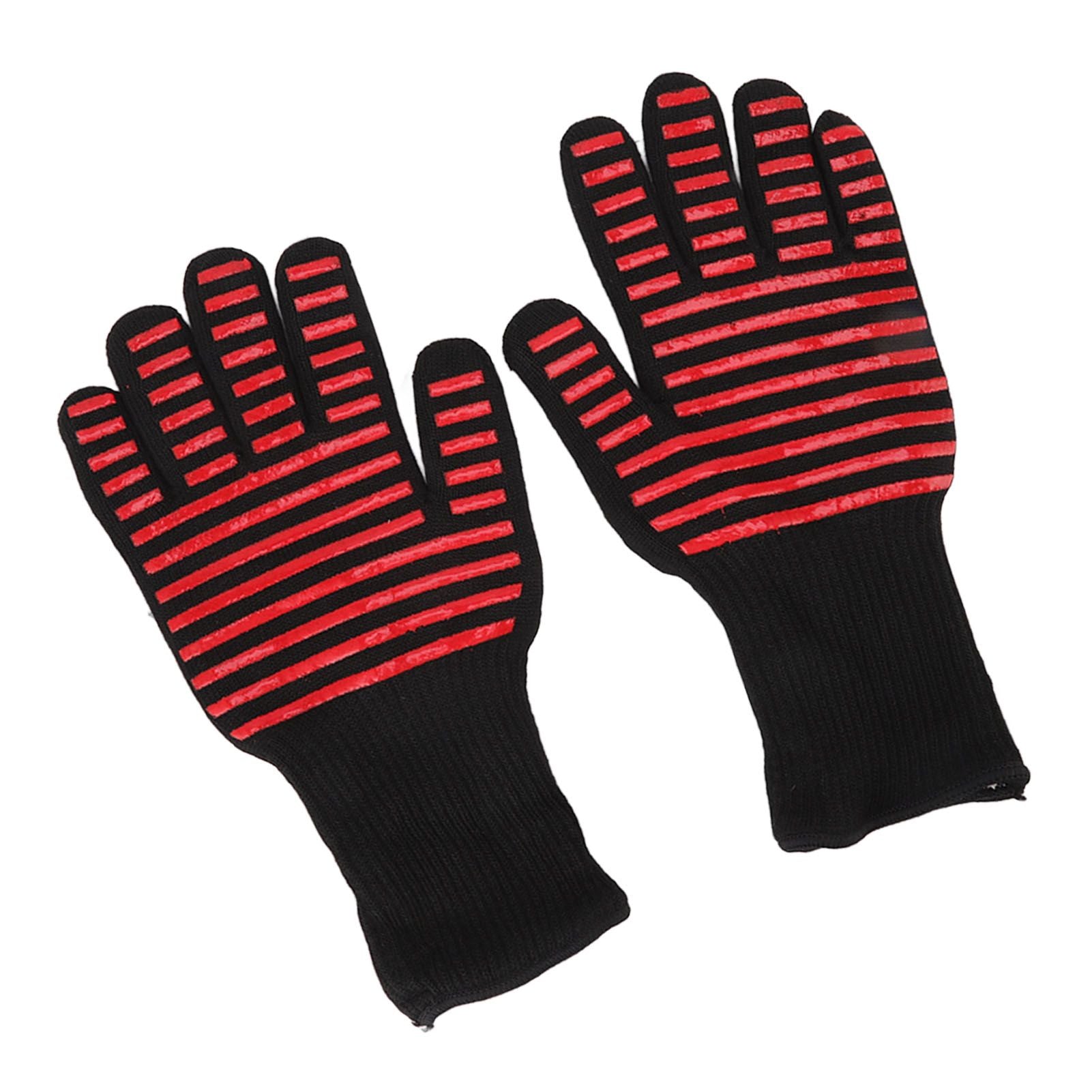 2PCS BBQ Fire Gloves Flame Retardant High Temperature Resistant Microwave Oven Gloves for Industrial V1294-YM3111220273311-0421