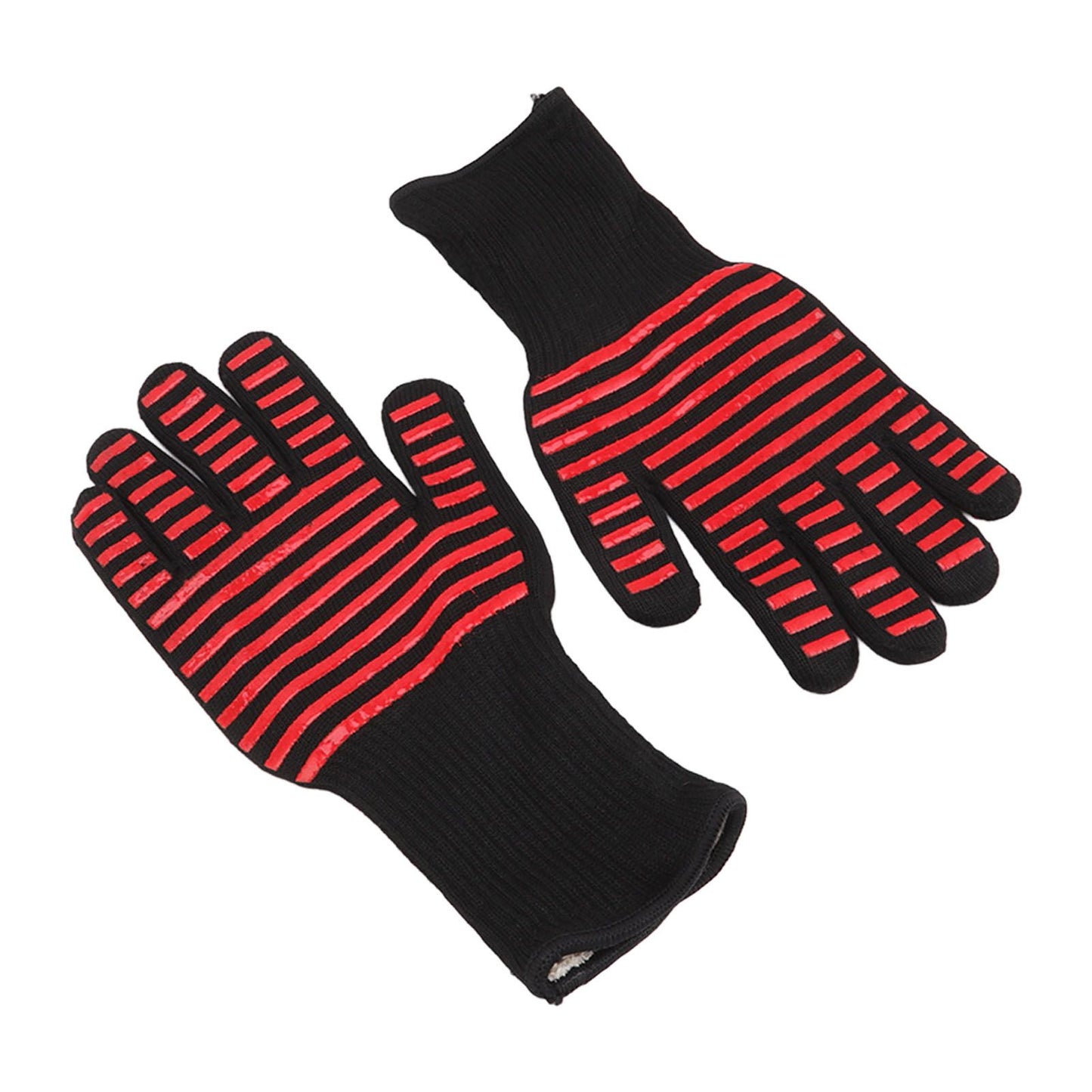 2PCS BBQ Fire Gloves Flame Retardant High Temperature Resistant Microwave Oven Gloves for Industrial V1294-YM3111220273311-0421