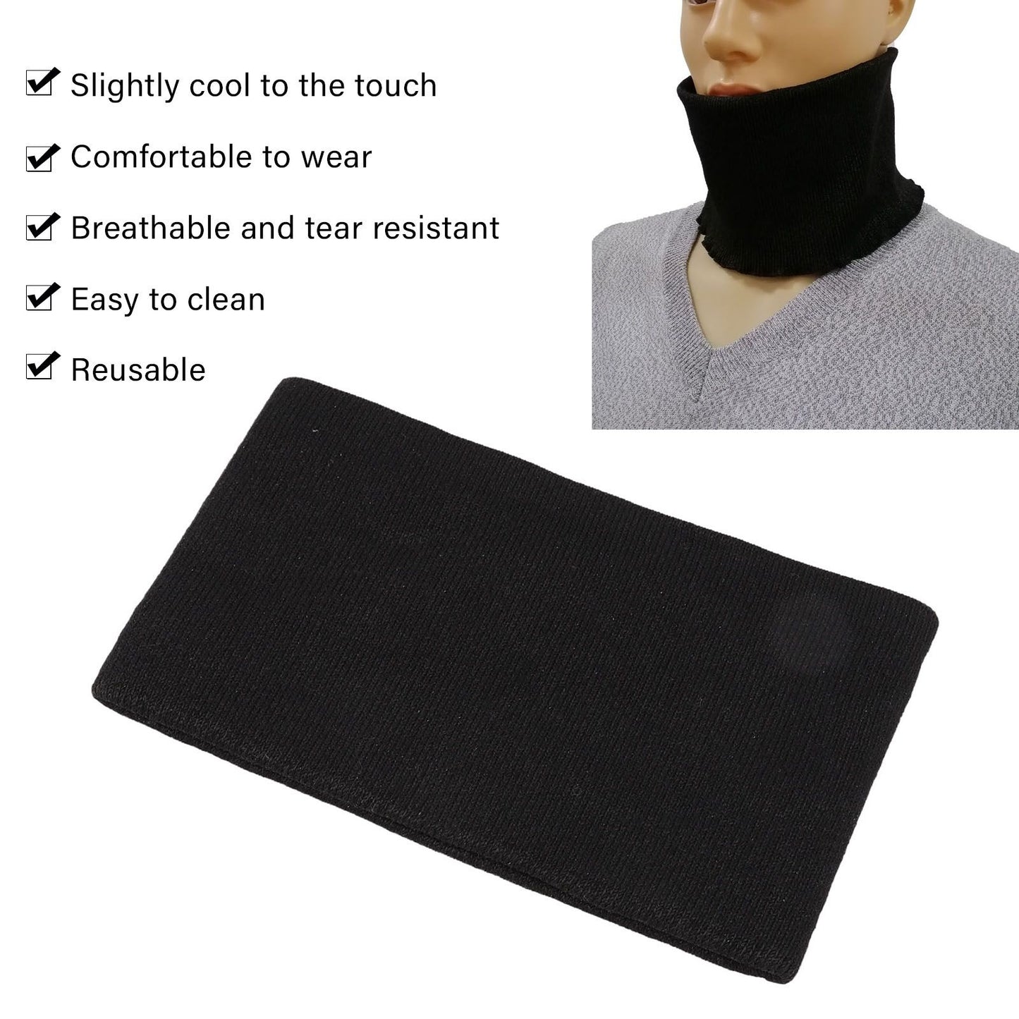 5 Level Cut Resistance Welding Neck Protector Breathable Reusable Cut Resistant Proof Neck Guard V1294-YM3111220273511-0421